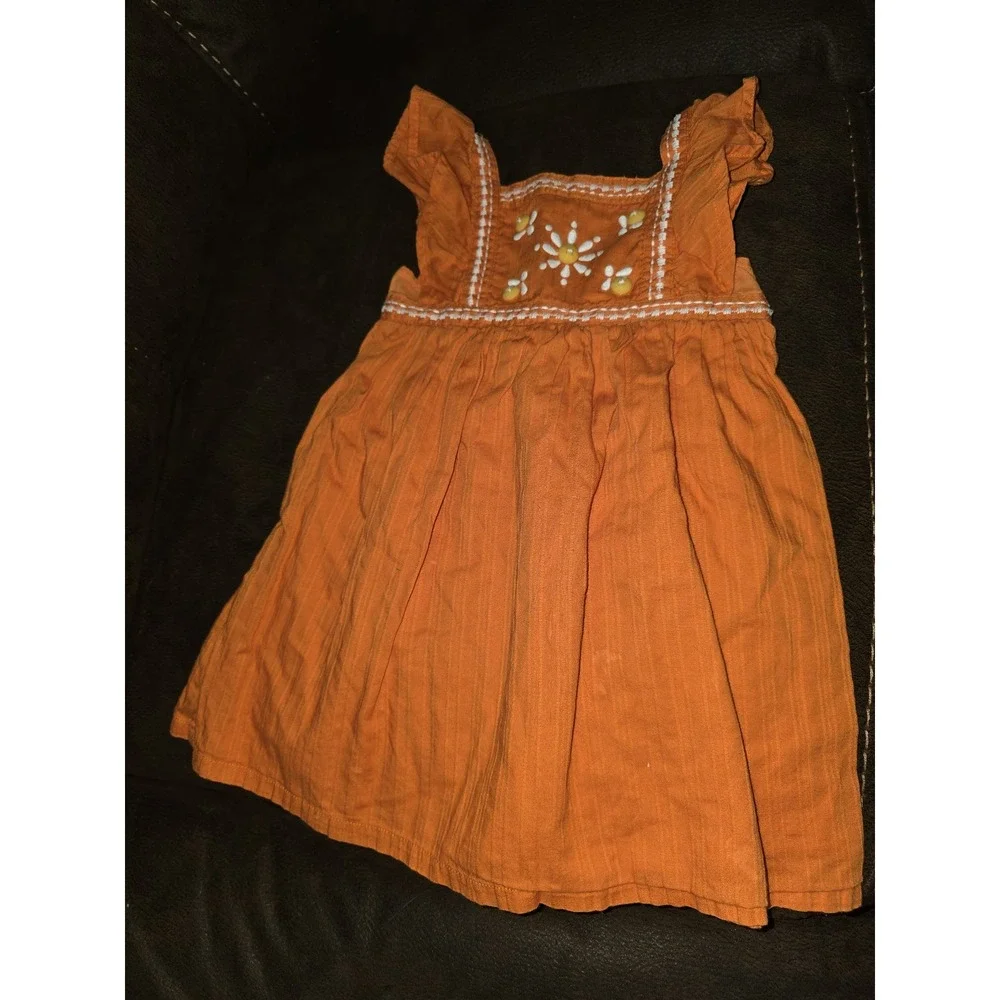 Gymboree tropical bloom orange dress size 2t